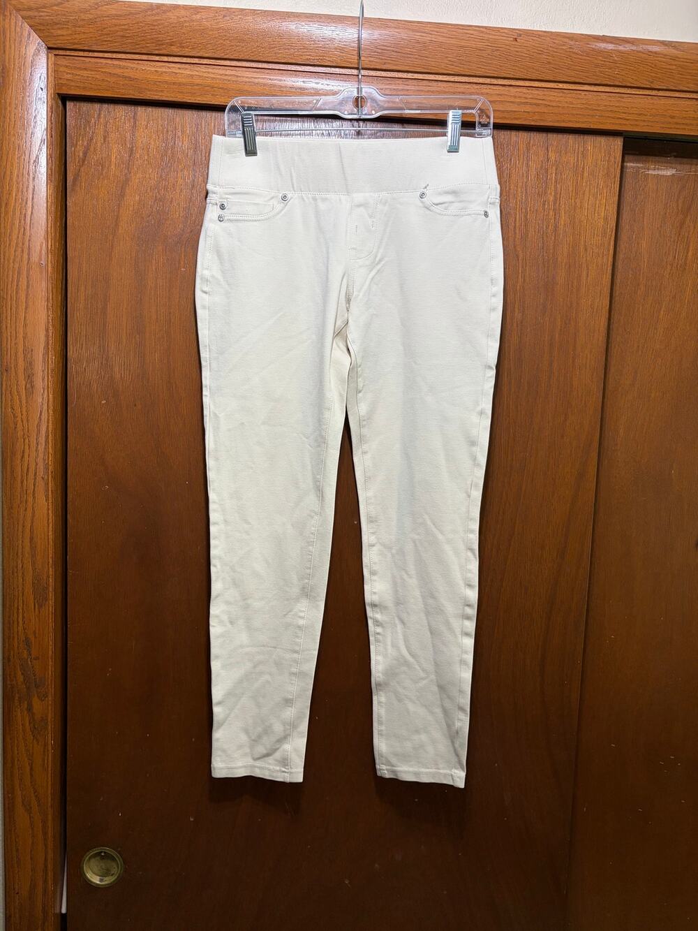 Liverpool Sienna Pull On Legging Jeans White Size 6 28 Stretch Skinny Pants